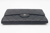 Chanel Quilted Black Lambskin Flap Wallet Eb0526irxdu