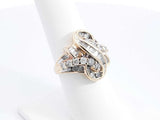 1.16 Cttw Diamond & 14k Yellow Gold Cocktail Ring 6.5 Gram Size 6.75 Fw0426pcrdu