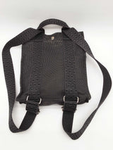 Hermes Herline Gray Toile Canvas Backpack Do0526orxde