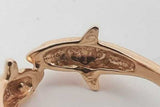 14k Yellow Gold Dolphin Ring 2.9 Grams Size 6.25 Eb0426lcrsa