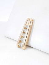 1.0 Cttw Diamond & 14k Yellow Gold Five-stone Journey Pendant 5.1 Grams Fw0726szxdu