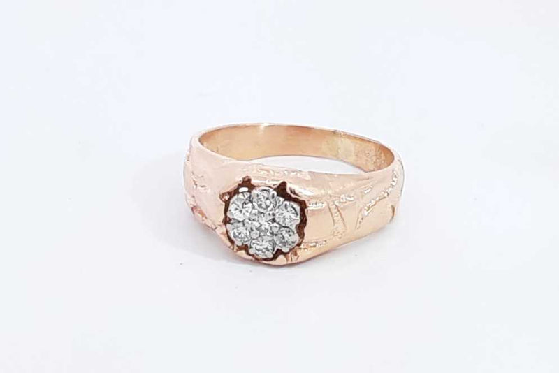 0.35ctw Diamond Ring In 14k Rose Gold 5.1 Grams Size 7.5 Eb0225ocrsa