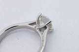 1.29cttw Lab Grown Diamond Ring In 14k White Gold 3.8 Grams Size 6 Eb0326wrxsa