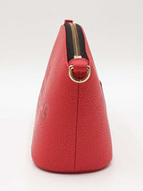 Marc Jacobs The Beauty Bag Wristlet In True Red Pebbled Leather Fw0826wzdu