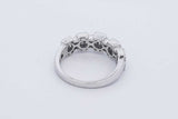 0.6cttw Diamond Ring In 14k White Gold 3.4 Grams Size 6 Eb0326osrdu
