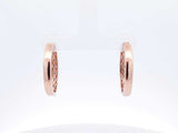 Le Vian 0.72 Cttw Diamond Hoop Earrings In 14k Rose Gold 7.9 Grams Fw0525prxdu