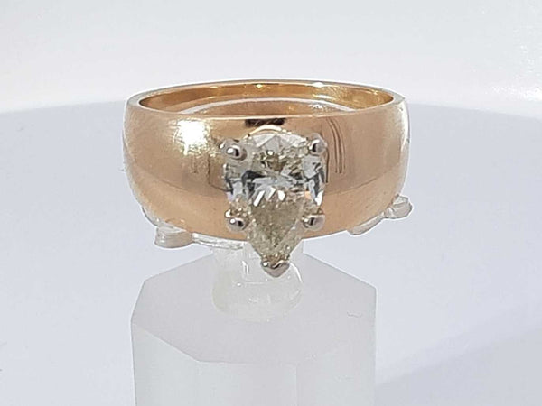 1.50 Cttw Diamond Solitaire 14k Yellow Gold Ring 7.5 Grams Size 9 Aa0925opxzsa