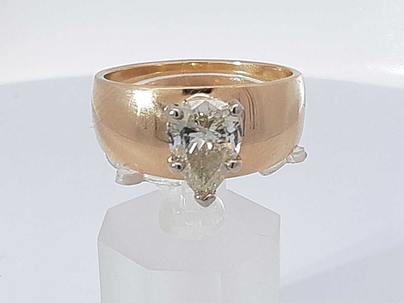 1.50 Cttw Diamond Solitaire 14k Yellow Gold Ring 7.5 Grams Size 9 Aa0925opxzsa