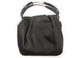 Yves Saint Laurent Ysl Pochon Mini Black Satin Pouch Clutch Handbag Do1125pxzde