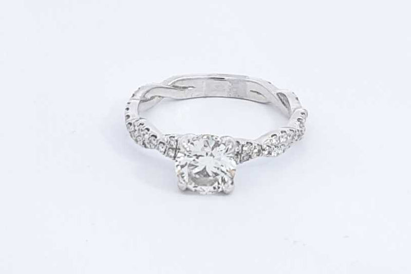 Approx. 1.93ctw Diamond Ring In 14k White Gold 4 Grams Size 8.75 Eb1124lixzdu