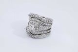 3.16cttw Diamond 14k White Gold Ring 16.1 Grams Size 6 Eb0626opxzdu
