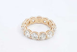 Approx. 6.5ctw Diamond Eternity Band 14k Yellow Gold 4.67g Size 7 Eb1024oxxxzsa