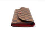 Louis Vuitton Emilie Wallet In Damier Ebene Coated Canvas Fw0726orzdu