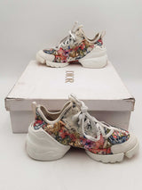 Christian Dior D- Connect Zodiac Printed Sneakers Size 38 Eb0824lrxsa