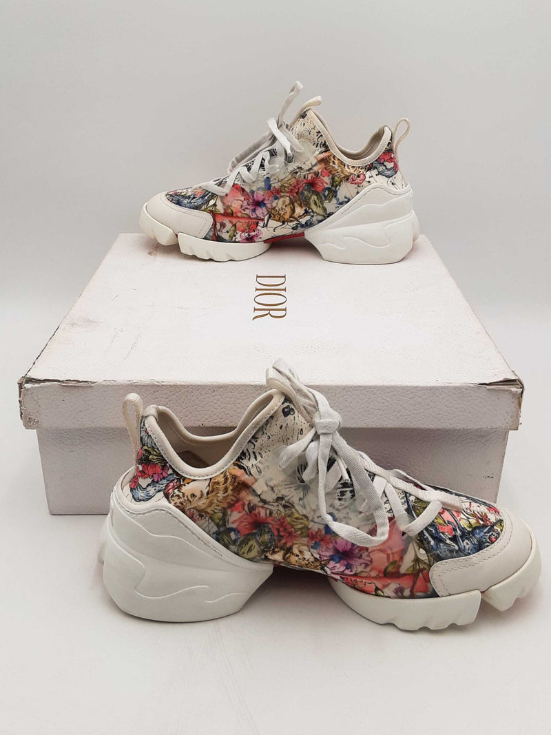 Christian Dior D- Connect Zodiac Printed Sneakers Size 38 Eb0824lrxsa