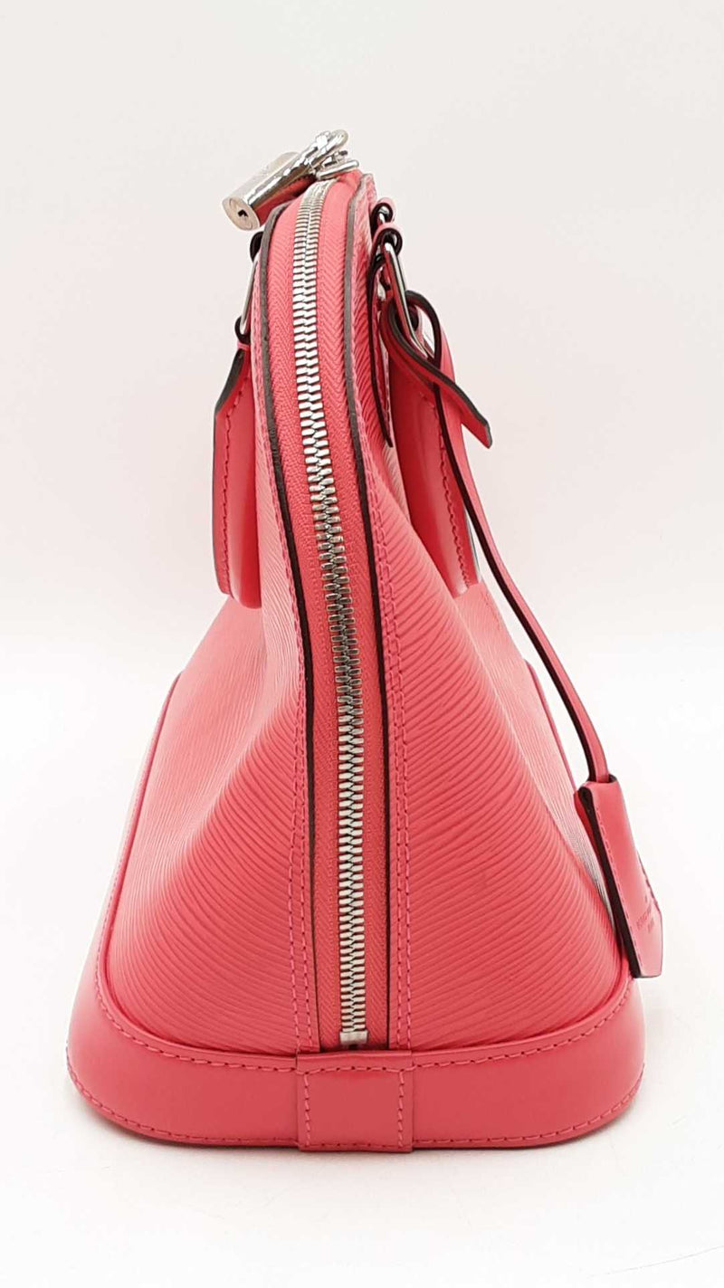 Louis Vuitton Alma Pm Red Epi Leather Handbag Sd0725wzxdu