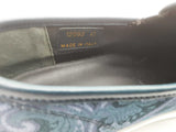 Etro Navy Paisley Canvas Slip On Slippers Size 43it Sd0426lzxde
