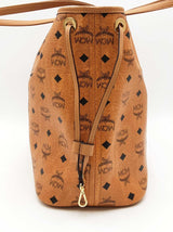 Mcm Cognac Visestos Reversible Liz Shopper Tote Bag Eb0626wxzsa