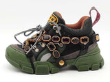 Gucci Flashtrek Sega Green Shoes Size 35 Aa0826lzxsa