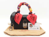 Christian Louboutin Mini Elisa Top Handle Bag In Black Leather Fw0926wrzdu