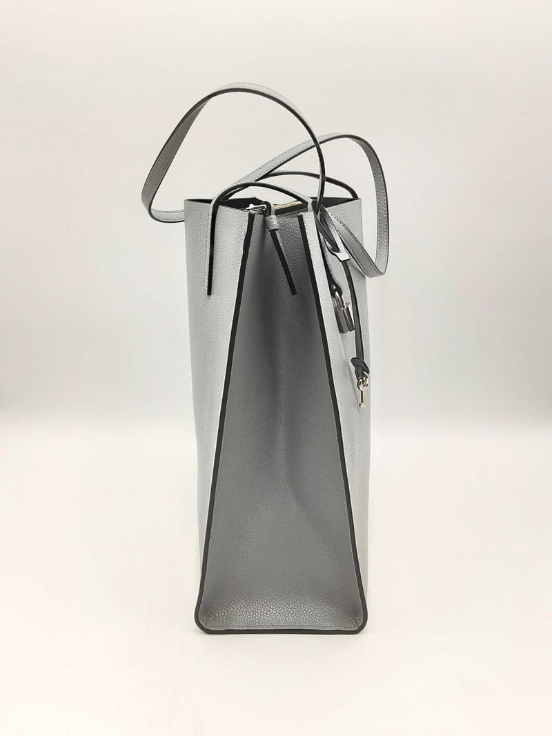 Marc Jacobs The Grind Gray Leather Tote Bag Fw1224ixsa