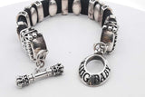 King Baby Sterling Silver Bracelet With Toggle Clasp 118.5 Grams Eb0824oxzsa