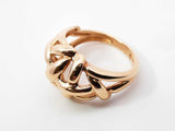 14k Yellow Gold Woven Dome Ring 4.2 Grams Size 5.75 Fw0526ozxdu