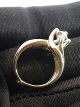 0.88 Cttw Diamond & 14k Yellow Gold Bypass Ring 4.3 Grams Size 3.25 Fw0526oxzdu