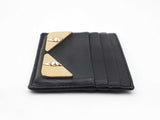 Fendi Monster Eyes Card Holder Wallet In Black Leather Fw0726oxzdu