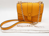 Michael Kors Greenwich Convertible Yellow Leather Crossbody Bag Sd0626wzde