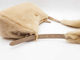 Prada Shearling Ecru Shoulder Bag Eb0526loxzde