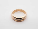 0.12 Cttw Diamond & 14k Yellow Gold Channel Ring 6.8 Grams Size 9.25 Fw0425rzxdu