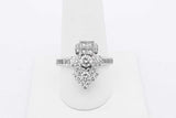 1.52cttw Diamond Ring In 10k White Gold 5.1 Grams Size 8.5 Eb0826rxzsa
