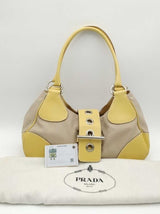 Prada Canapa Moon Canvas Hobo Shoulder Bag Eb1026lxzsa