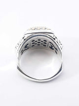 Diamond Statement Ring In Sterling Silver 10.1 Gram Size 9 Fw0426rxzdu