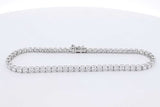 4.2ctw Lab Grown Diamond Tennis Bracelet 14k White Gold 5g 7 Inch Eb0725eordu