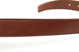 Saint Laurent Brown Leather Belt With Gold Tone Buckle Size 80 Eb0126oxzsa