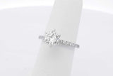 1.09cttw Diamond Ring In 14k White Gold 2.3 Grams Size 5 Eb0525lpzxsa
