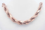 10k Rose Gold Rope Chain Necklace 65.2 Grams 20 Inch Eb1124lcxzsa