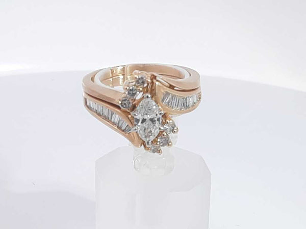 1.70 Cttw Diamond 14k Yellow Gold Ring 7.9 Grams Size 7 Aa0325eorsa
