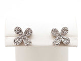 4 Leaf Clover 18K White Gold 1.00CTW Diamond Stud Earrings DOEEXDE 144020005578