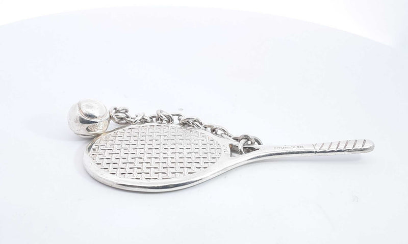 Tiffany & Co. Sterling Silver Tennis Racket Pendant, 33.4 Grams Hs0124exsa