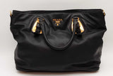 Prada Black Leather Phenix Tote Bag Eb1026lerde