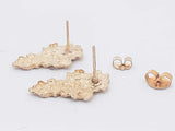 10k Yellow Gold Nugget Stud Earrings 2.7 Grams Eb0426lorsa