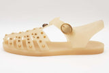 Gucci Beige Gladiator Rubber Sandals Size 12 Eb0925lrxde