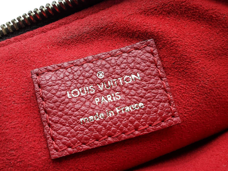 Louis Vuitton Twice Pochette Cherry Red Leather Brown Monogram Crossbody Bag Do0525sxzde