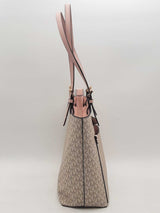 Michael Kors Medium Logo Pocket Tote Beige Aa0925orsa