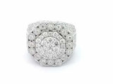 4.17cttw Diamond Ring In 14k White Gold 16.9 Grams Size 7 Eb0926pxxzsa