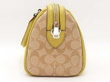 Coach Rowan Satchel Signature Green Handbag Aa1124pzsa