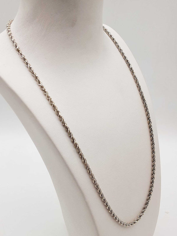 10k White Gold 9.9g Rope Chain 22.5 In Do0125orxde